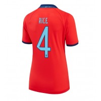 Fotballdrakt Dame England Declan Rice #4 Bortedrakt VM 2022 Kortermet